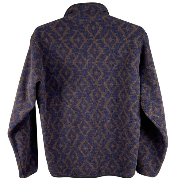 Patagonia Synchilla Mens M Aztec Snap Fleece Pullover Oversized Southwest Jacket - Picture 7 of 16